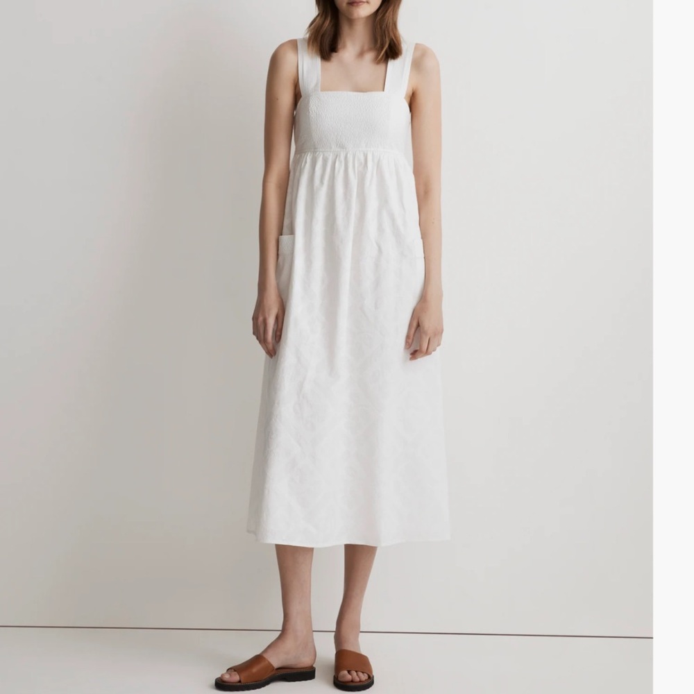 NWT Madewell Cutout-Back Empire Midi Dress